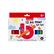 Viltstift Bruynzeel Kids Big Point set à 12 kleuren
