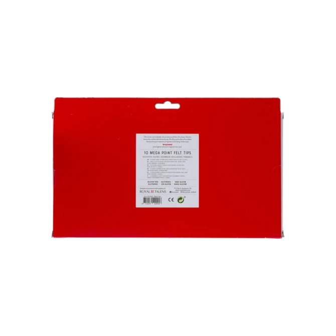 Viltstift Bruynzeel Kids Mega Point set à 10 kleuren