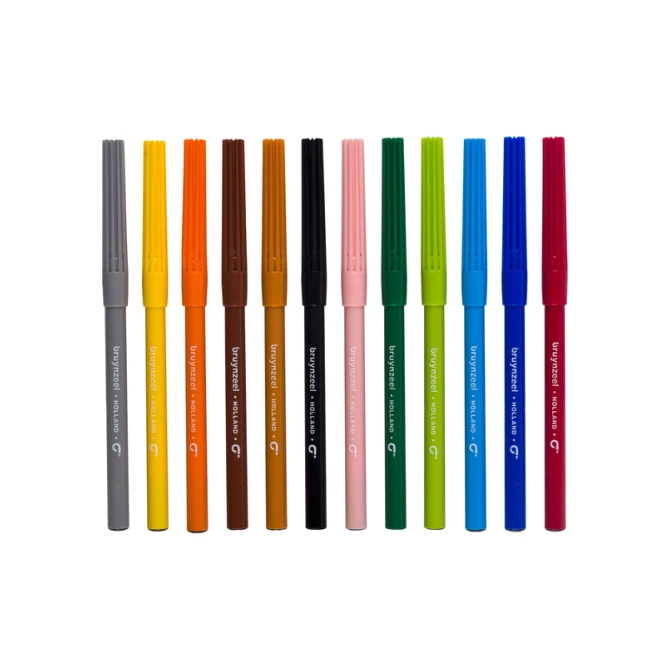 Viltstift Bruynzeel Kids set à 12 kleuren
