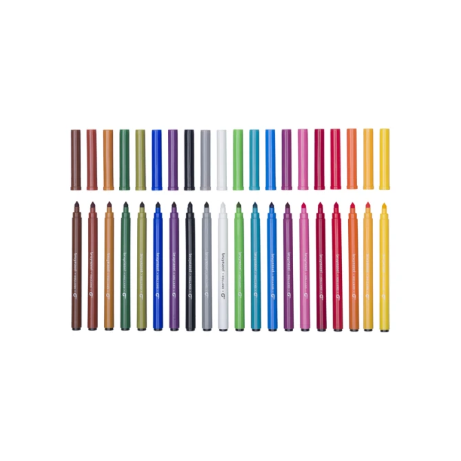 Viltstift Bruynzeel Kids Super Point set à 20 kleuren