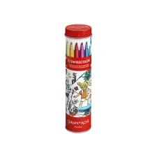 Viltstift Caran d'ache Swisscolor met poster koker à 10 kleuren