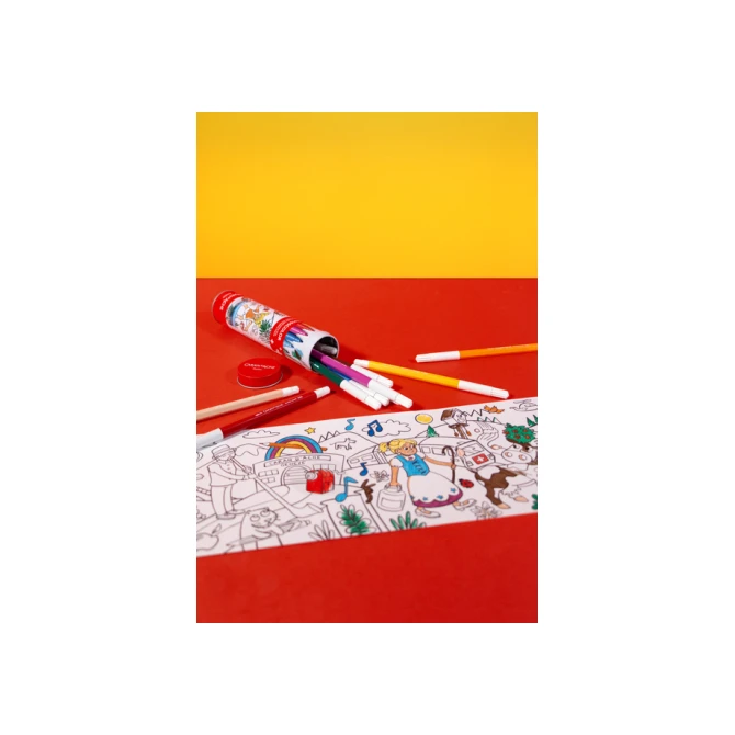 Viltstift Caran d'ache Swisscolor met poster koker à 10 kleuren