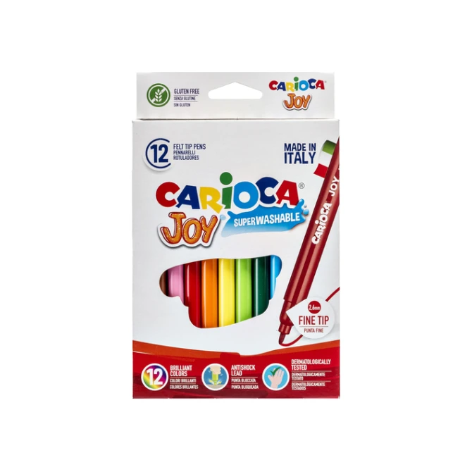 Viltstift Carioca Joy assorti set à 12 stuks