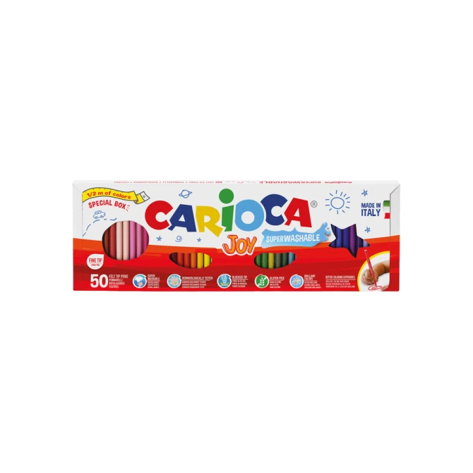 Viltstift Carioca Joy set à 50 kleuren