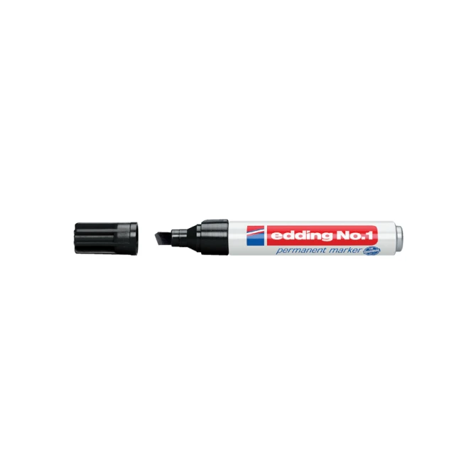 Viltstift edding 1 schuin 1-5mm zwart