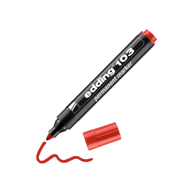 Viltstift edding 103 rond medium rood