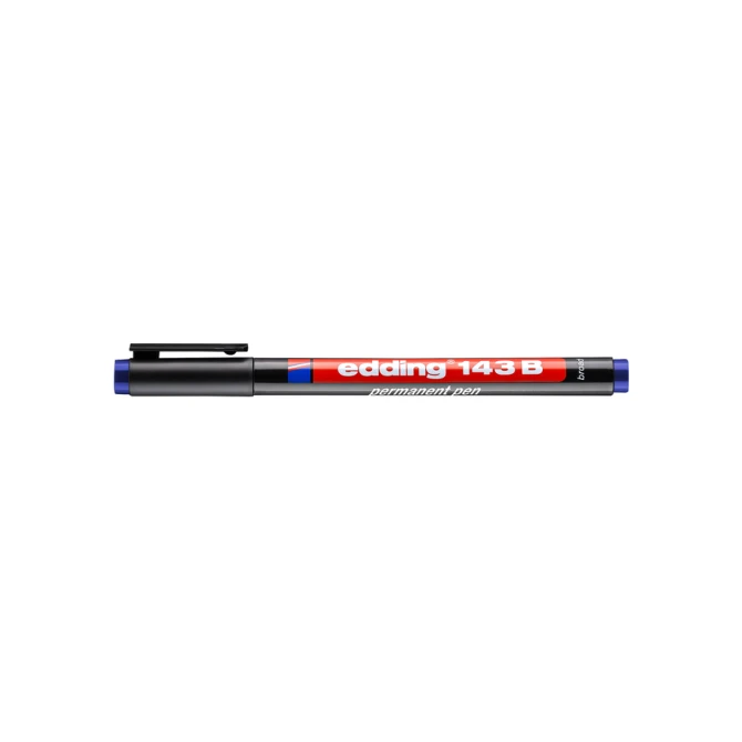 Viltstift edding 143 schuin 1-3mm blauw