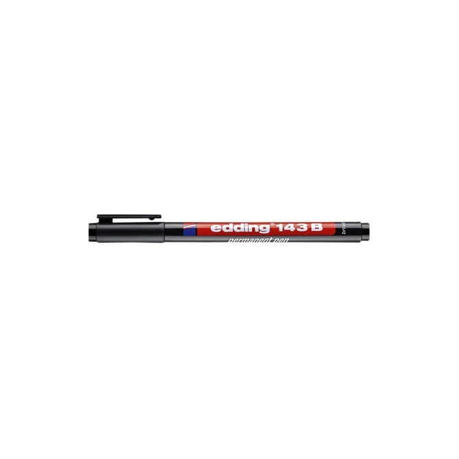 Viltstift edding 143 schuin 1-3mm zwart