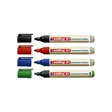 Viltstift edding 21 EcoLine rond blauw 1.5-3mm