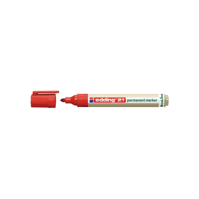 Viltstift edding 21 EcoLine rond rood 1.5-3mm