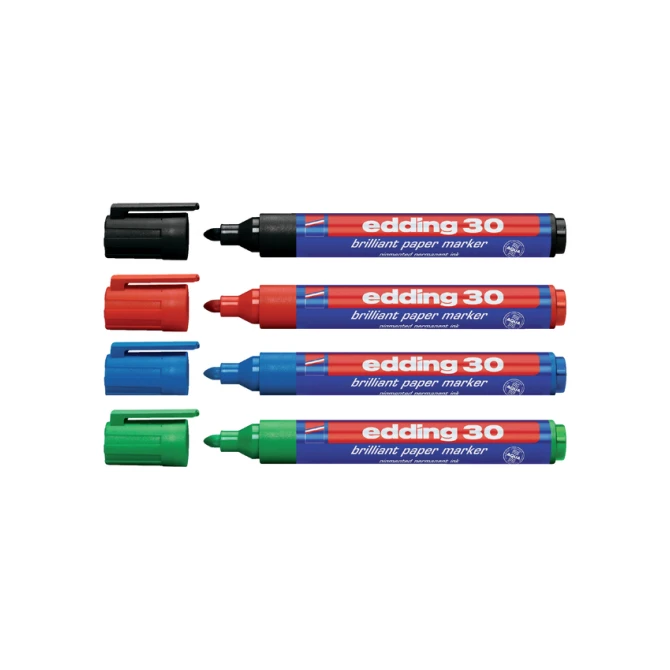 Viltstift edding 30 brilliant rond 1.5-3mm zwart