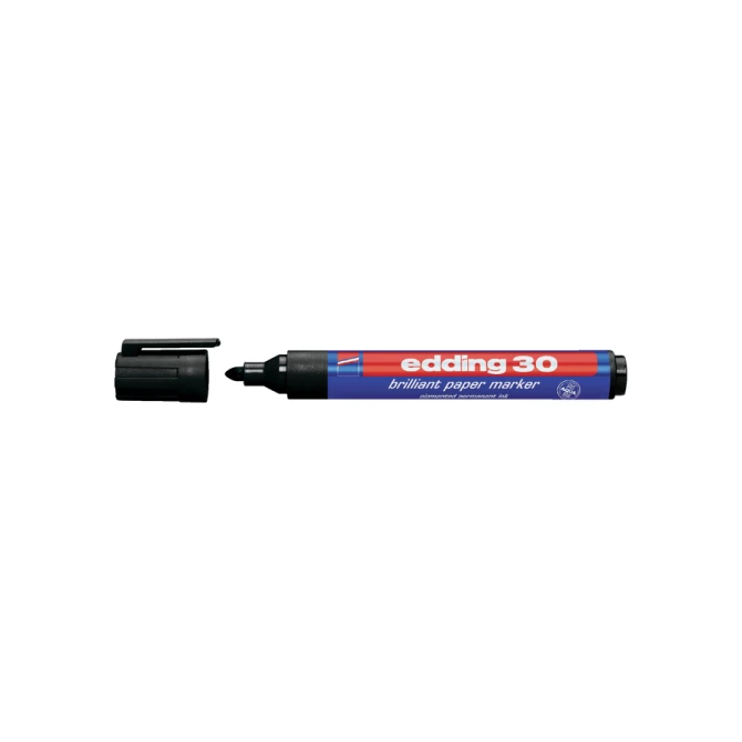 Viltstift edding 30 brilliant rond 1.5-3mm zwart