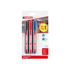 Viltstift edding 300 rond 1.5-3mm assorti blister à 2+1 gratis