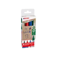 Viltstift edding 3000 creatief rond 1.5-3mm assorti blister à 4 stuks