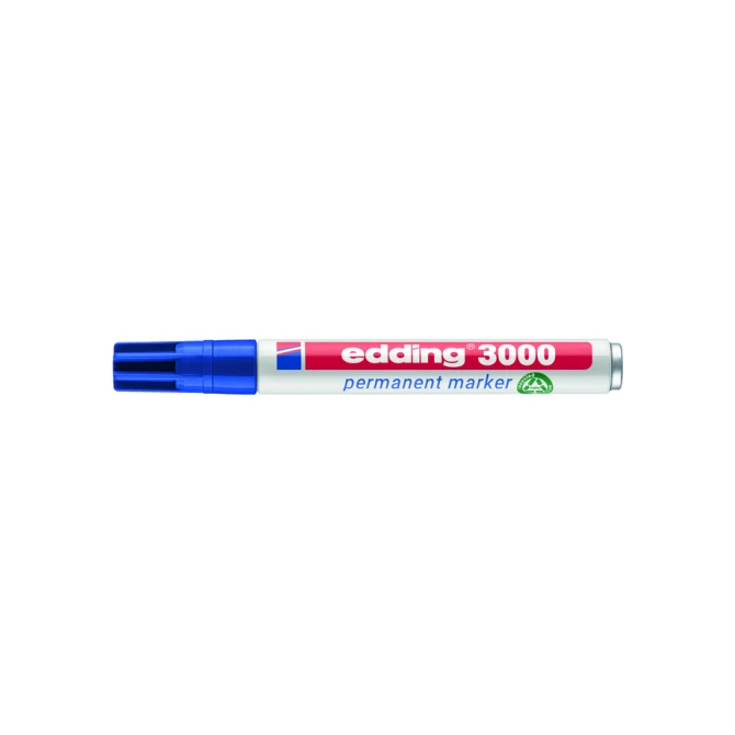 Viltstift edding 3000 rond 1.5-3mm blauw