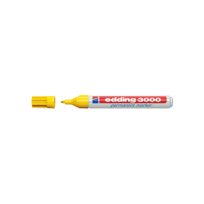 Viltstift edding 3000 rond 1.5-3mm geel