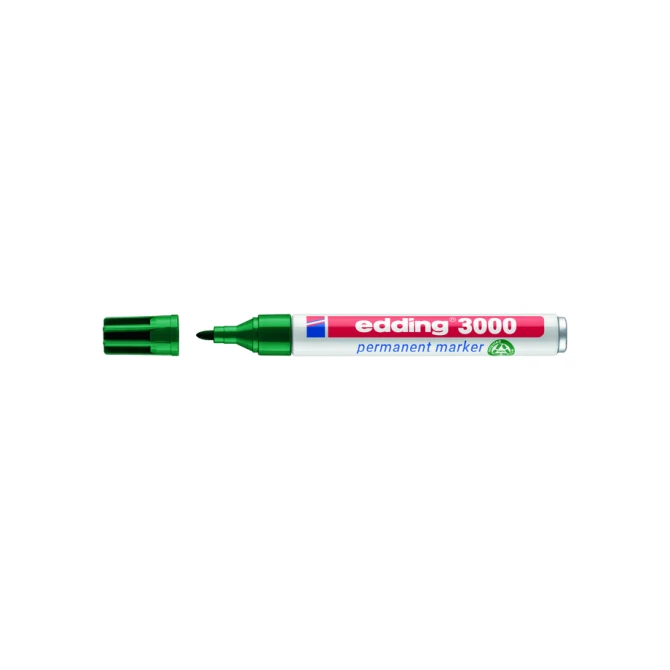 Viltstift edding 3000 rond 1.5-3mm groen