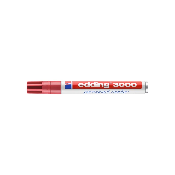 Viltstift edding 3000 rond 1.5-3mm karmijnrood