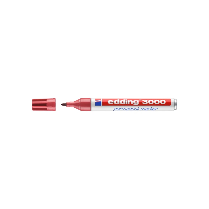 Viltstift edding 3000 rond 1.5-3mm karmijnrood
