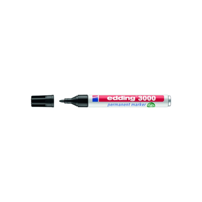 Viltstift edding 3000 rond 1.5-3mm lichtgroen
