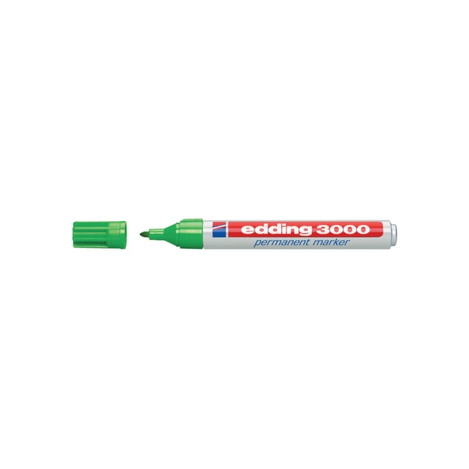 Viltstift edding 3000 rond 1.5-3mm lichtgroen