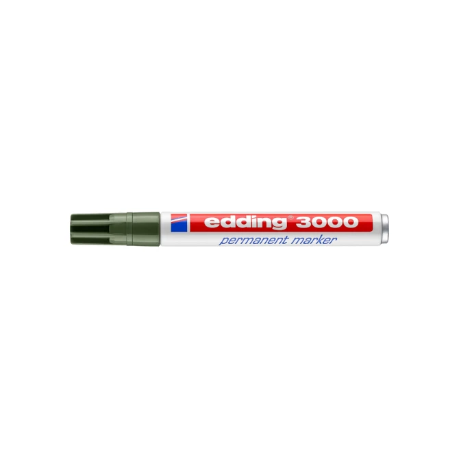 Viltstift edding 3000 rond 1.5-3mm olijfgroen