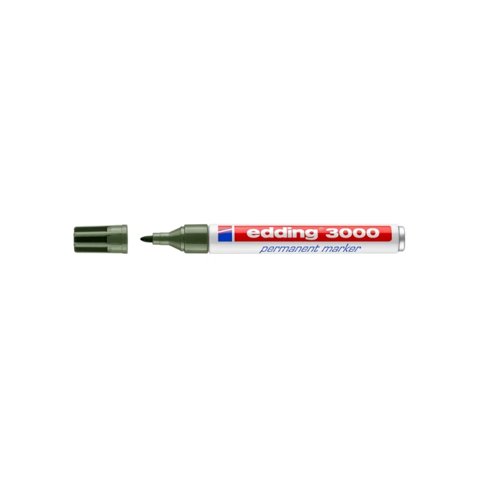 Viltstift edding 3000 rond 1.5-3mm olijfgroen