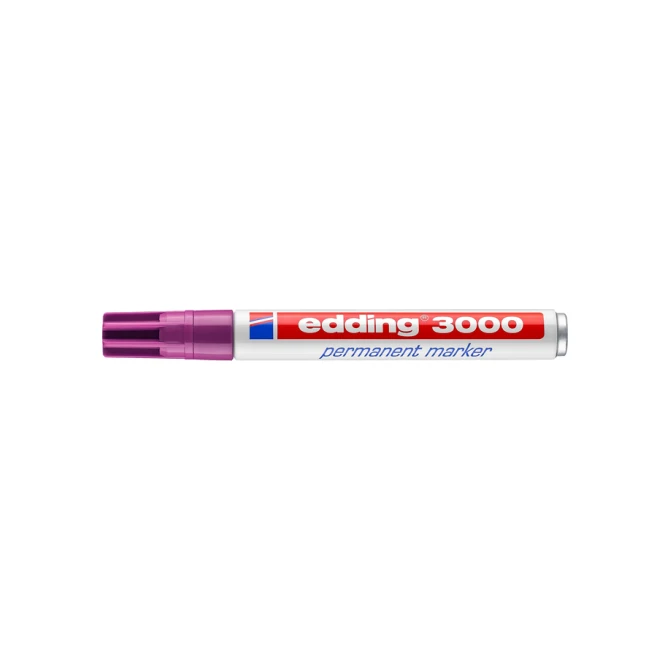 Viltstift edding 3000 rond 1.5-3mm rood violet