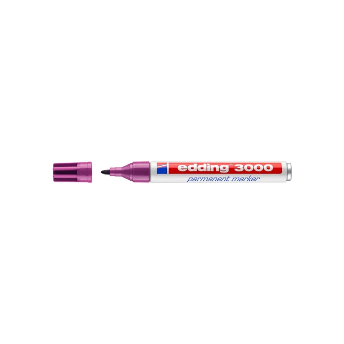 Viltstift edding 3000 rond 1.5-3mm rood violet