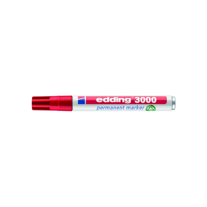 Viltstift edding 3000 rond 1.5-3mm rood
