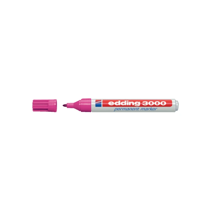 Viltstift edding 3000 rond 1.5-3mm roze