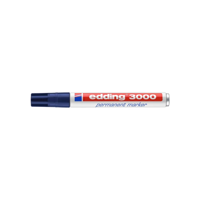 Viltstift edding 3000 rond 1.5-3mm staalblauw