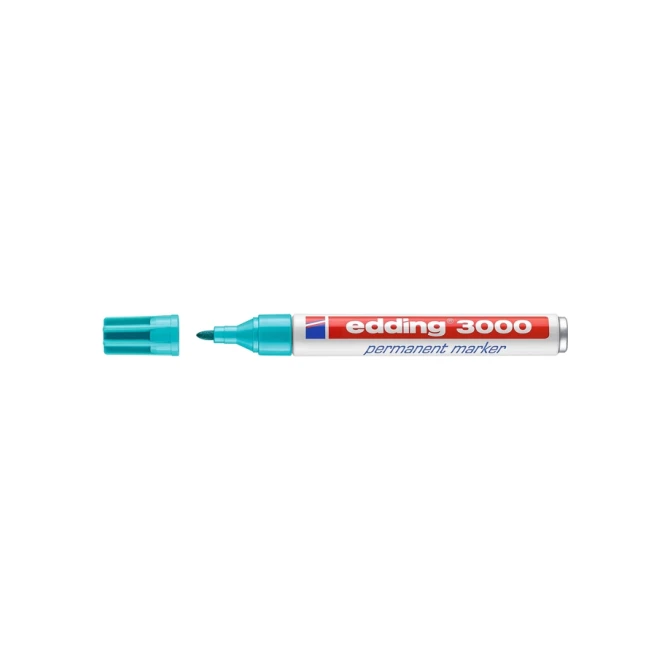 Viltstift edding 3000 rond 1.5-3mm turquoise