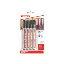 Viltstift edding 3000 rond 1.5-3mm zwart blister à 4 stuks