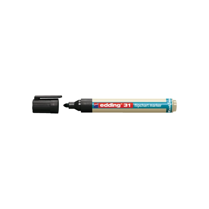 Viltstift edding 31 EcoLine voor flipover rond 1.5-3mm zwart