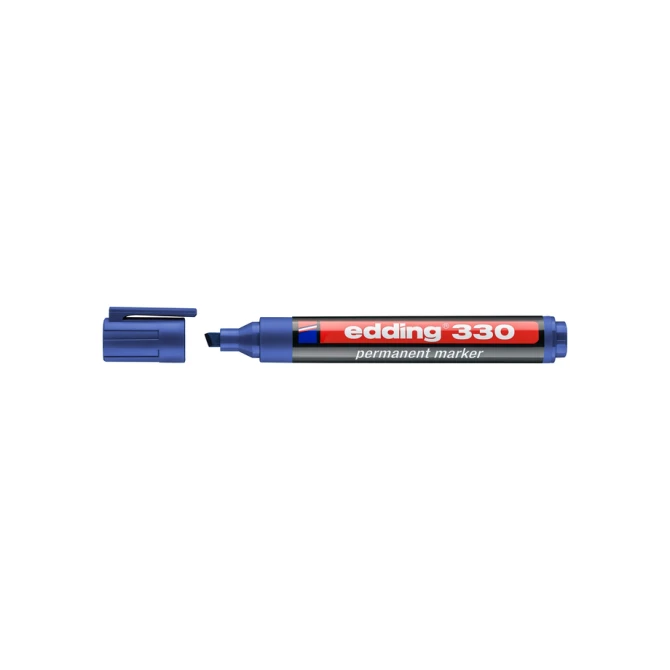 Viltstift edding 330 schuin 1.5-5mm blauw