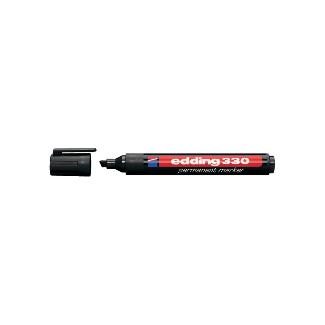 Viltstift edding 330 schuin 1.5-5mm zwart