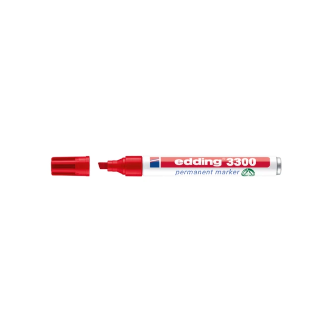 Viltstift edding 3300 schuin 1-5mm rood