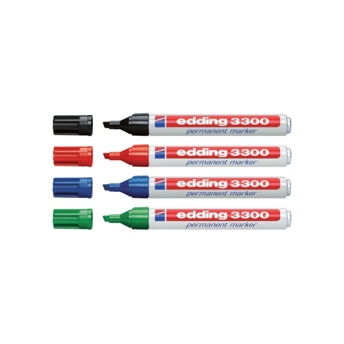 Viltstift edding 3300 schuin 1-5mm rood