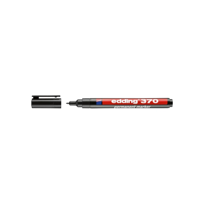 Viltstift edding 370 rond 1mm zwart