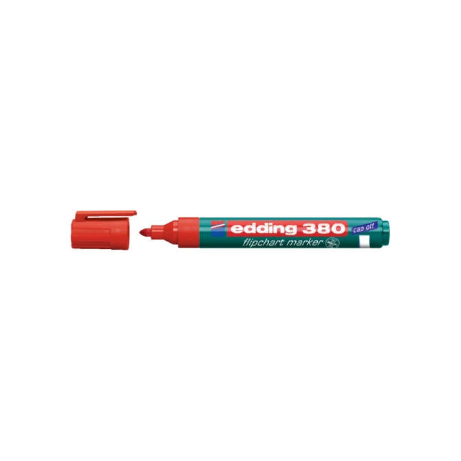 Viltstift edding 380 flipover rond 1.5-3mm rood