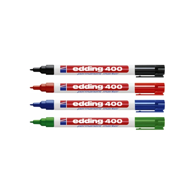 Viltstift edding 400 rond 1mm blauw