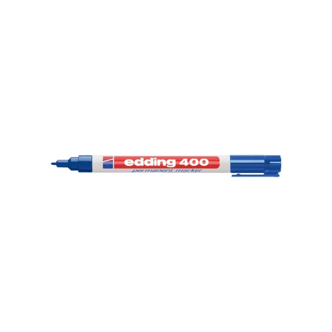 Viltstift edding 400 rond 1mm blauw
