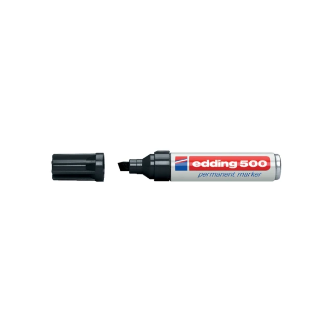 Viltstift edding 500 schuin 2-7mm zwart