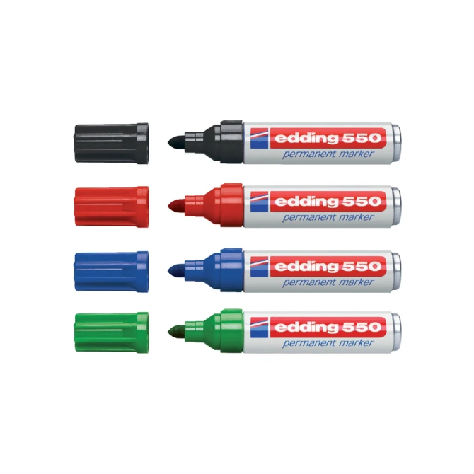 Viltstift edding 550 rond 3-4mm rood