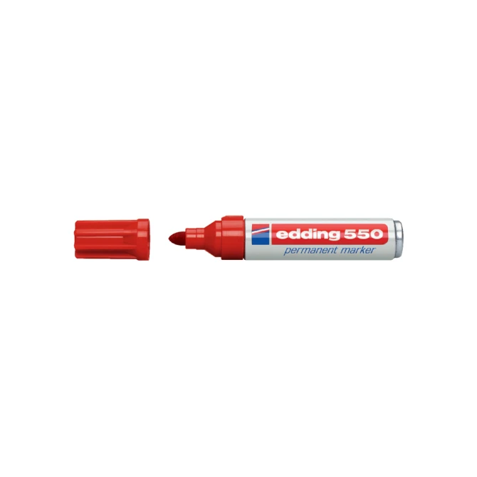 Viltstift edding 550 rond 3-4mm rood
