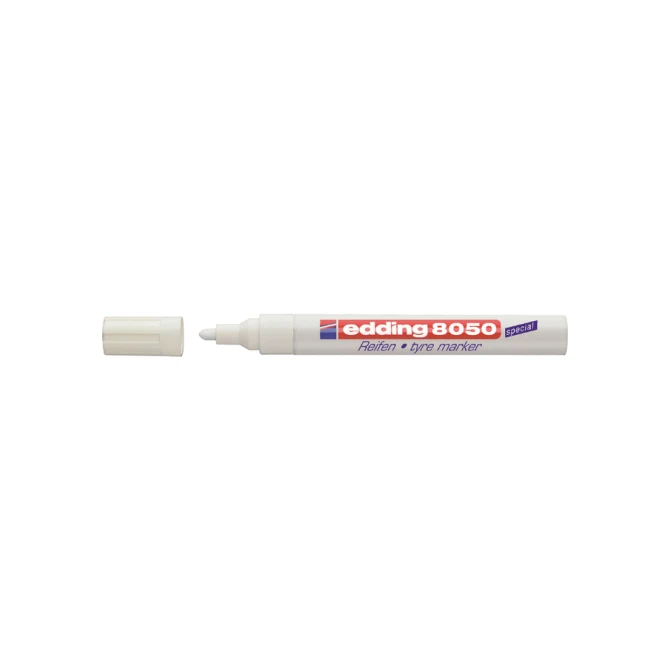 Viltstift edding 8050 banden rond 2-4mm wit