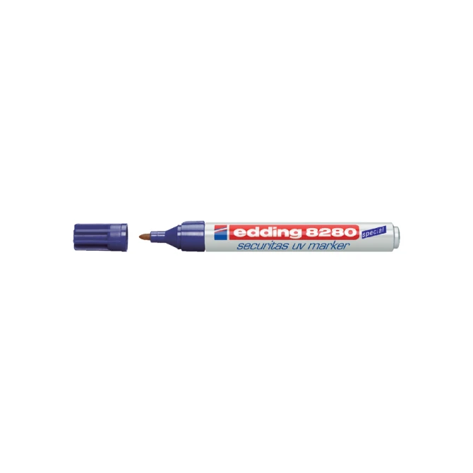 Viltstift edding 8280 onzichtbaar rond 1.5-3mm UV blister à 1 stuk