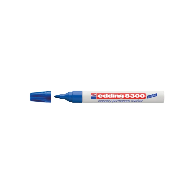 Viltstift edding 8300 industrie rond 1.5-3mm blauw