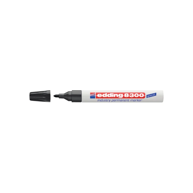 Viltstift edding 8300 industrie rond 1.5-3mm zwart